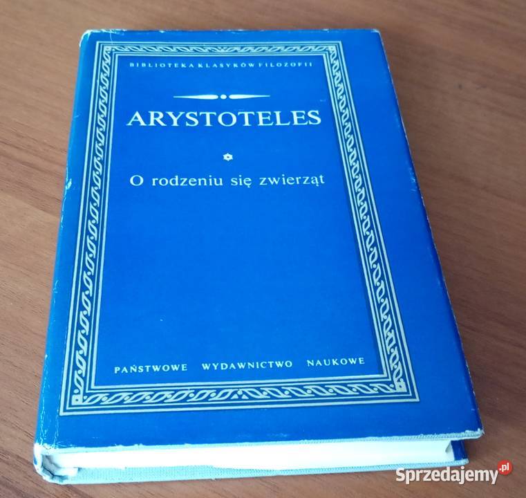 O rodzeniu się zwierząt Arystoteles Biblioteka twarda z obwolutą Podręczniki