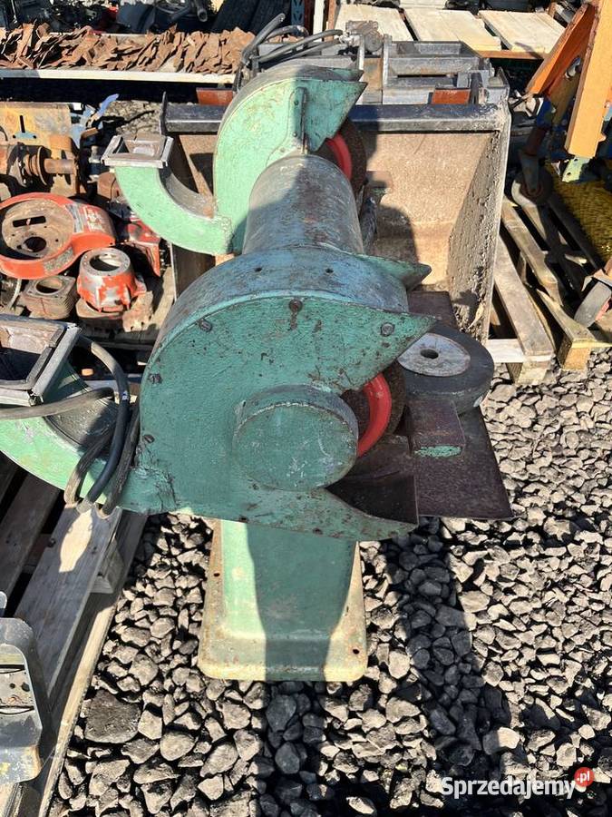 Szlifierka 2 tarczowa stara porządna duża Kłobuck