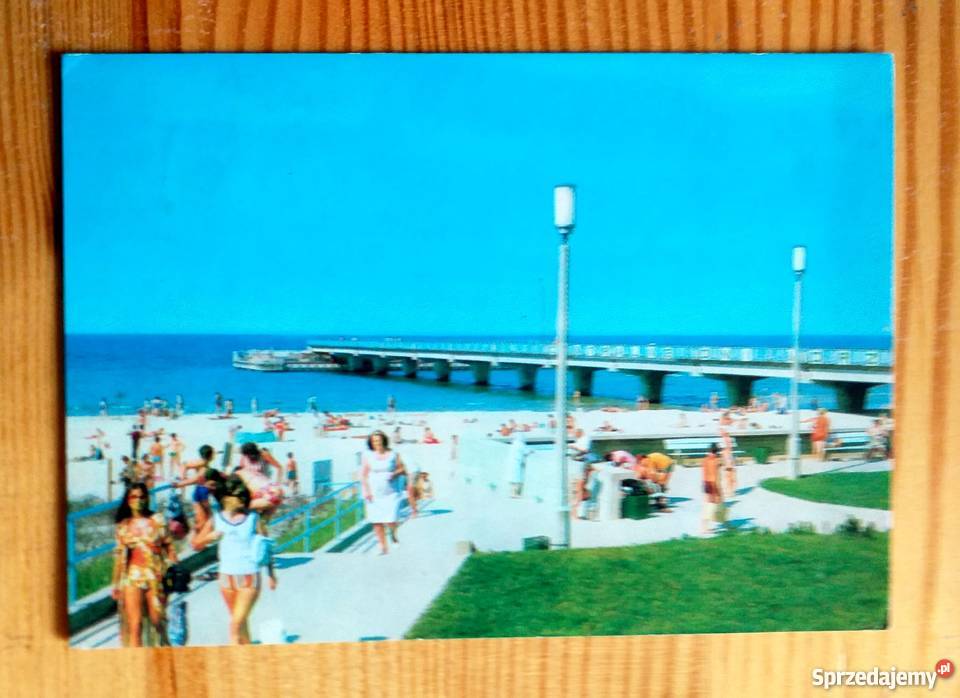 WIDOK NA PLAŻE I MOLO W KOŁOBRZEGU FOT JABŁOŃSKI