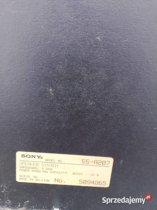 Sony kolumny 60 Wat SSA 207