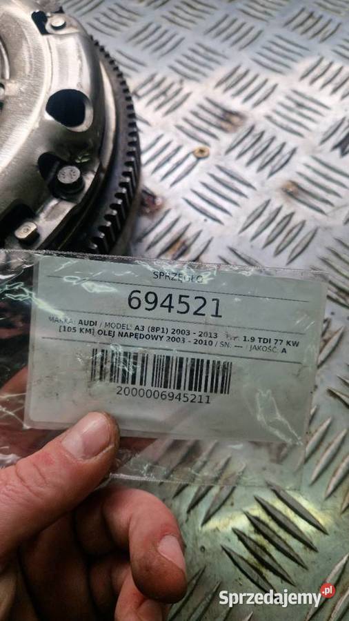 Sprzęgło dwumasa prawie nowe audi a3 8p 19tdi podkarpackie sprzedam