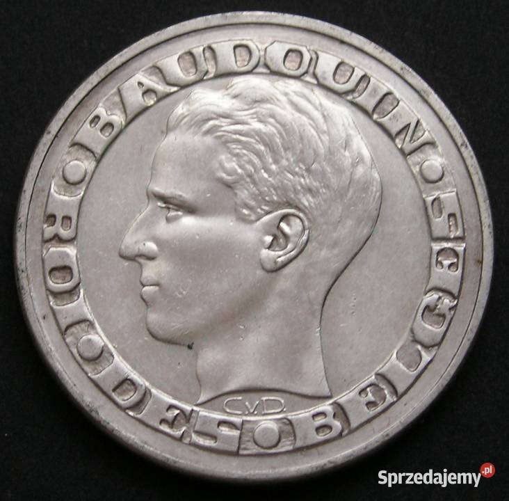 BELGIA 50 FRABKÓW 1958 BALDWIN SREBRO Łódź
