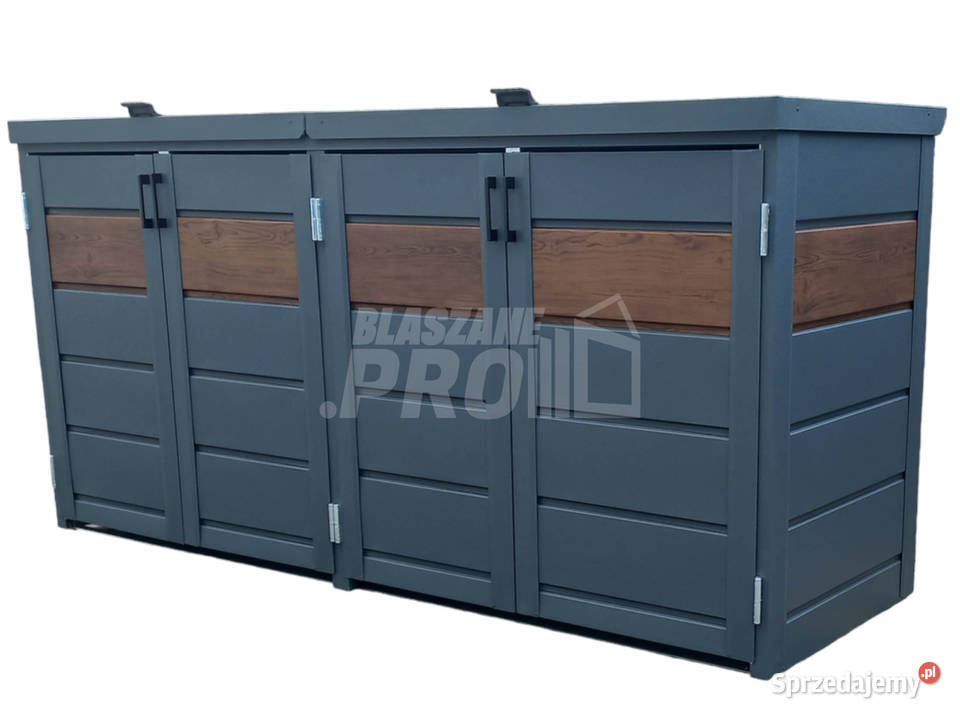 Zabudowa koszy na śmieci wiata śmietnikowa Chełm