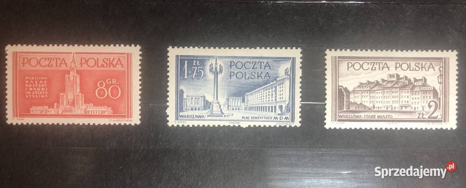 Fi 686688 czyste Budowle Warszawy 1953 Filatelistyka łódzkie