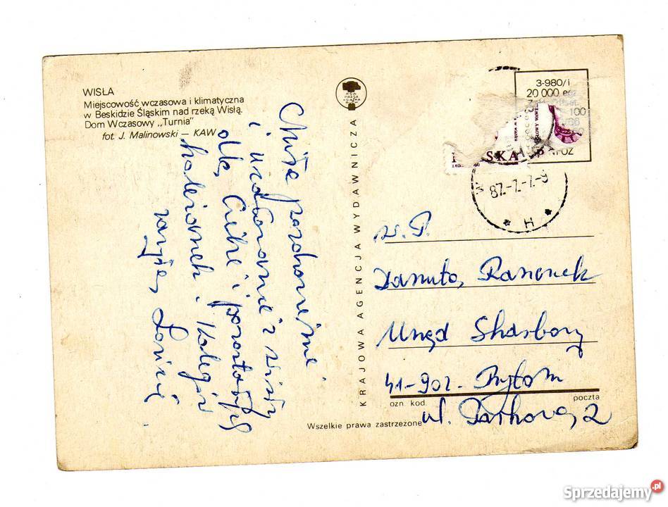 WISŁA DOM WCZASOWY TURNIA POCZTÓWKA Krynki