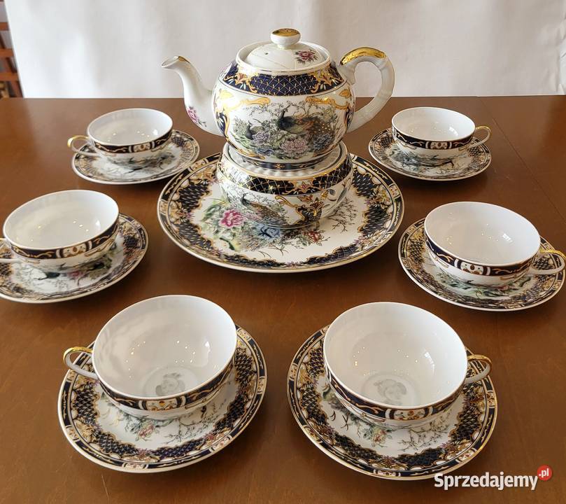 Porcelana chińska zestaw do herbaty 6 osób Szczecin sprzedam