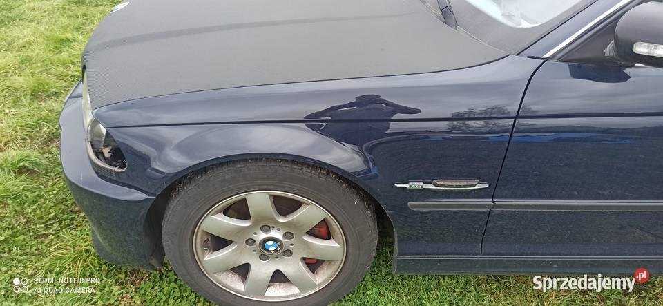 bmw e46 błotnik przedlift dunkelblau PL sedan Karoseria śląskie Imielin sprzedam