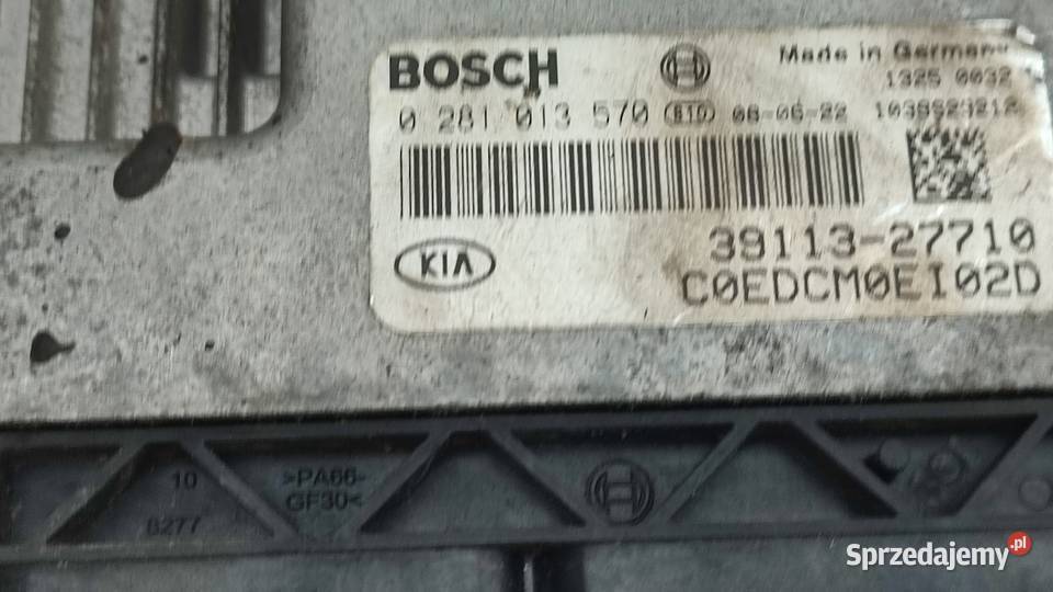 KIA CEED I 0612 20 CRDI KOMPUTER SILNIKA Czujniki spalin