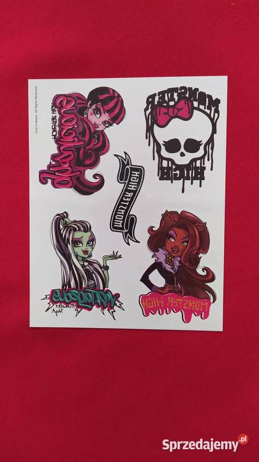 Tatuaże Monster High NOWE DUŻA ILOŚĆ Rabat Olkusz