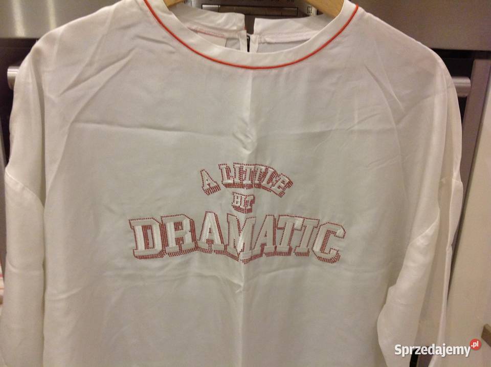 Biała Jedwabna Bluzka Damska PINKO 38 NOWA Rozmiar 38(M) Nowa Sól