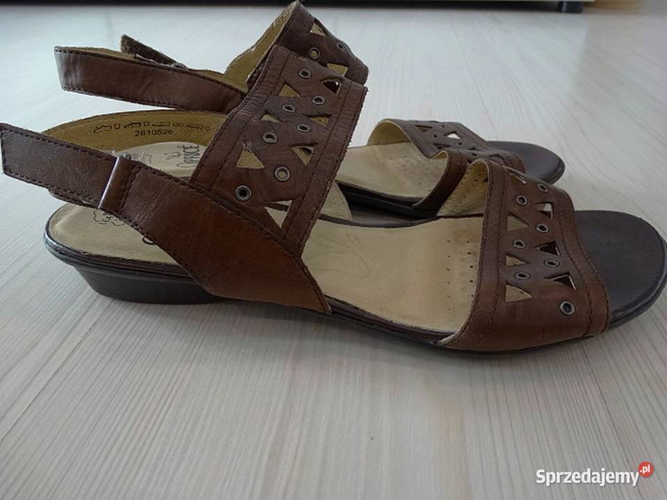 Buty Sandały Skórzane Skóra Naturalna Modny Łomża