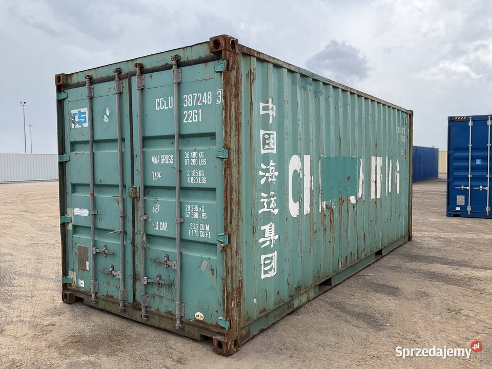 Kontener morski magazynowy 20DV 6 metrowy Magazynowanie lubelskie