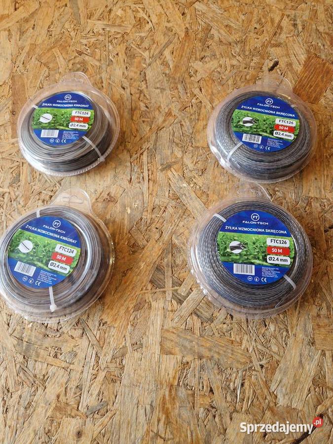 ŻYŁKA TNĄCA DO KOSY KWADRAT 24mm 50m ZBROJONA Kosy i podkaszarki wielkopolskie Głogowa