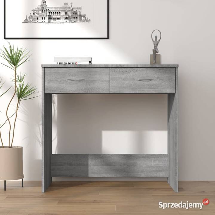 vidaXL Biurko szary dąb sonoma 80x40x75 Warszawa