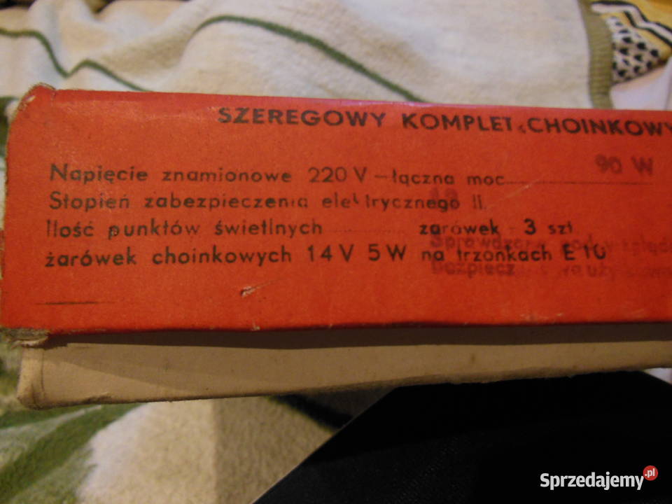 Lampki choinkowe PRL dolnośląskie