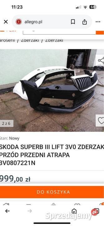 Zderzak Superb 3 lift Zderzaki śląskie Zawiercie