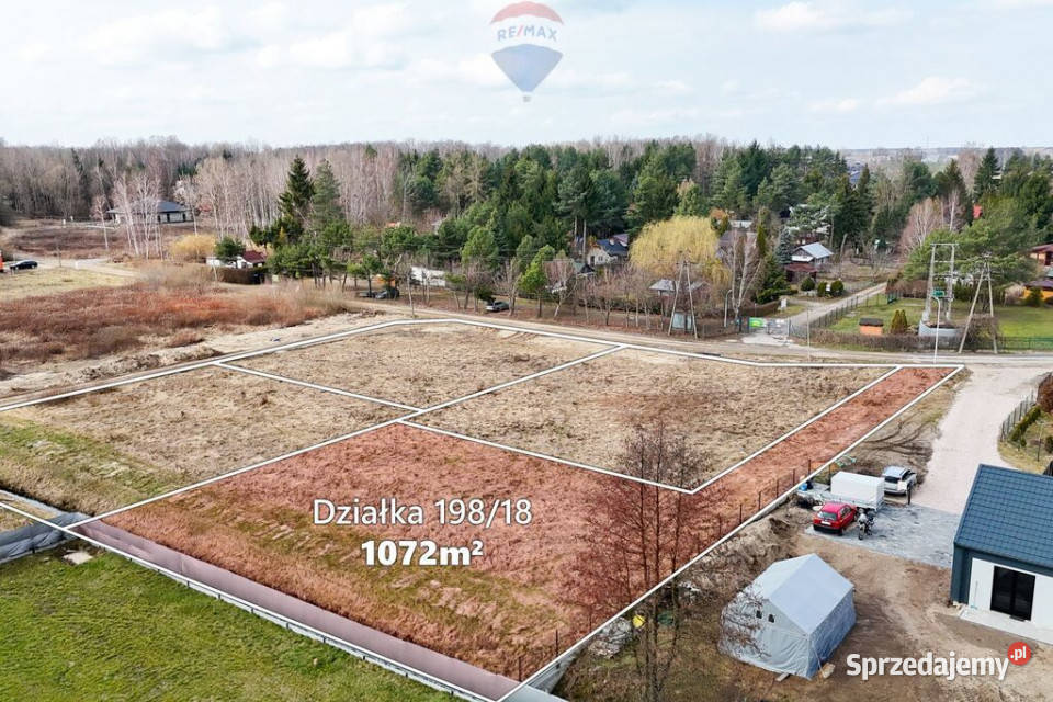 Działka 1072 m MPZP Kajetany gm Nadarzyn budowlana mazowieckie sprzedam