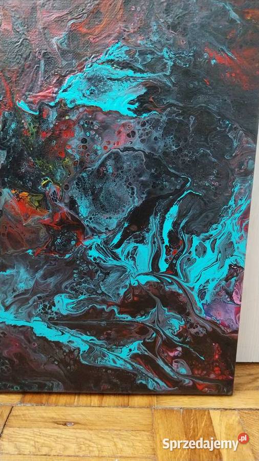 Abstrakcyjny obraz Back to własnoręcznie Ciechanów