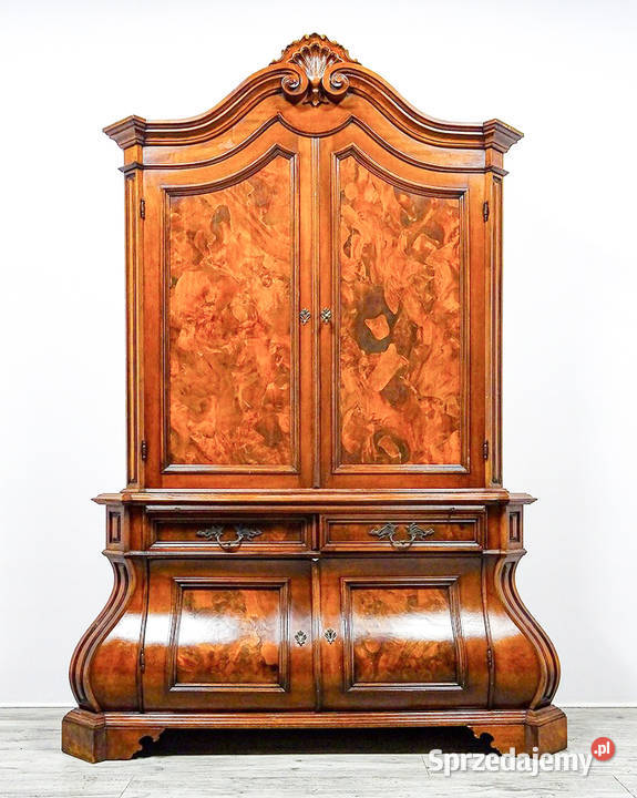 Drewniany KREDENS do SALONU Wysoki KREDENS 22 59cm wielkopolskie Kalisz