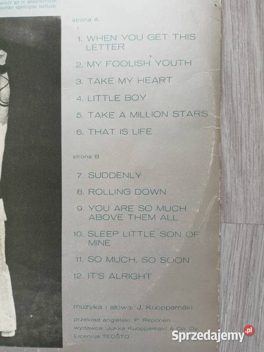 Jukka Kuoppamki Take My Heart Pronit LP winyl