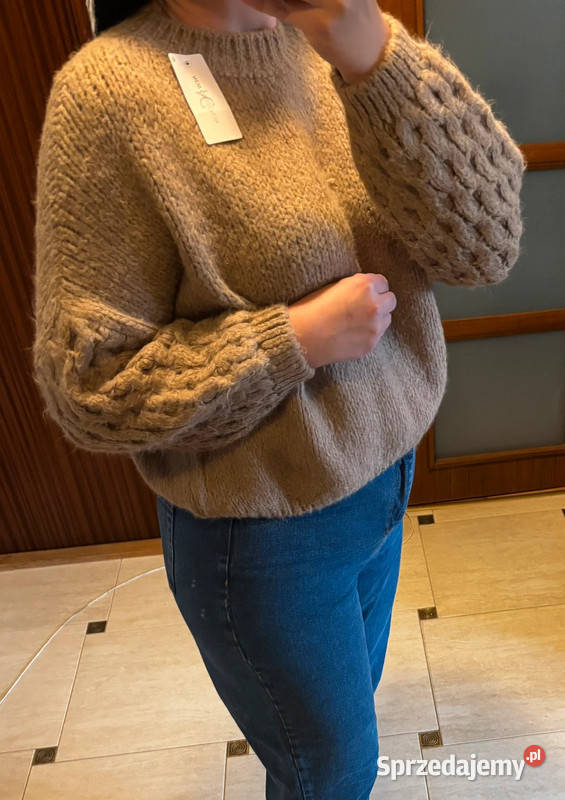 Sweter damski ciepły gruby splot oversize Rozmiar uniwersalny zachodniopomorskie Szczecin