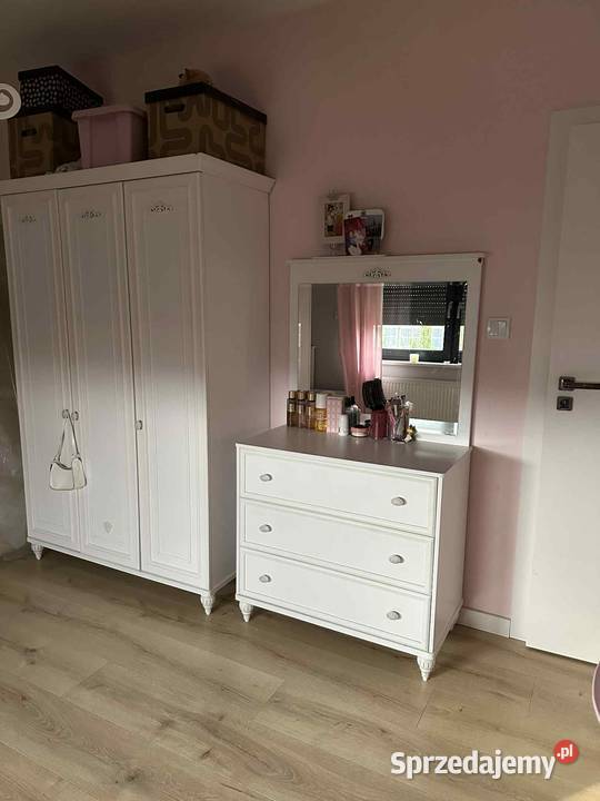 Meble białe dla dziewczynki Cilek Romantica