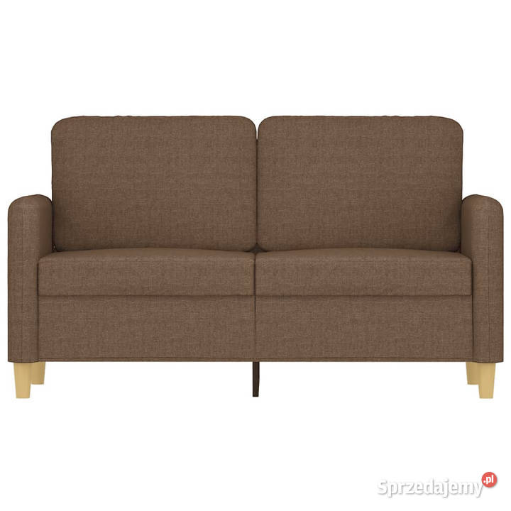 Sofa 2osobowa brązowa 120 tapicerowana tkaniną Warszawa