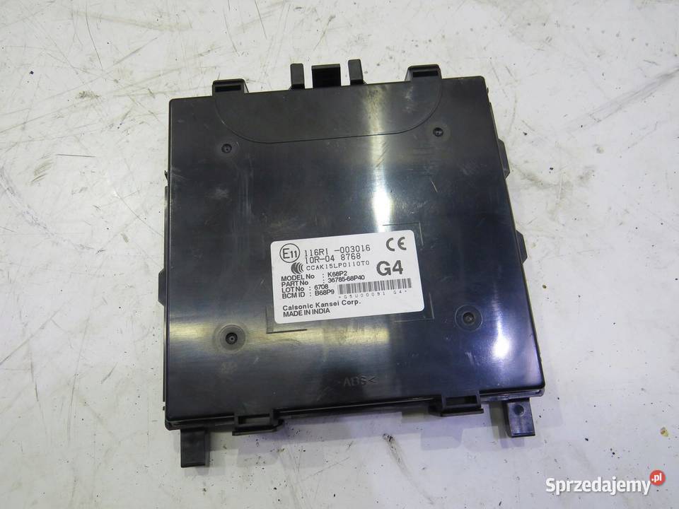 MODUŁ STEROWNIK SUZUKI BALENO II 3678568P40