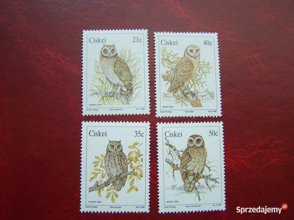 Ciskei 1991 MNH Mi 18386 Fauna Ptaki Sowy sprzedam