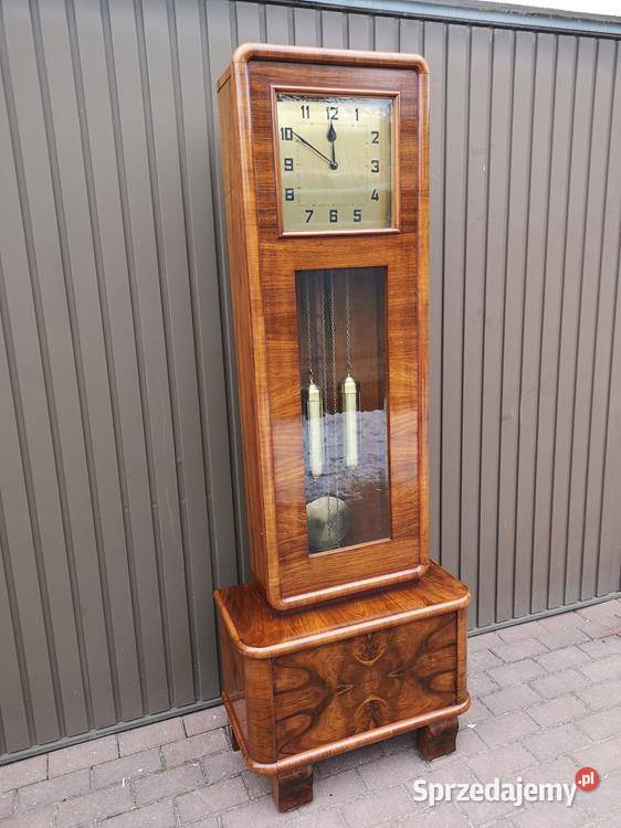 Zegar ArtDeco Stojący Orzech Stary Antyk Swarzędz sprzedam