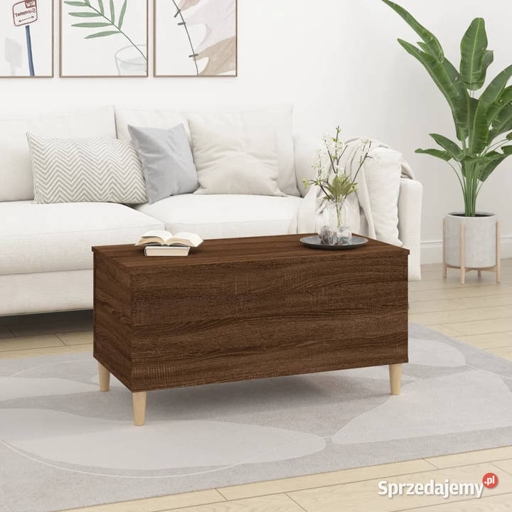 Stolik kawowy brązowy dąb 90x445x45 WM819587