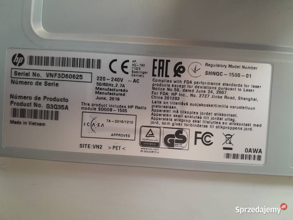 Drukarka laserowa HP LaserJet Pro M102w Wieliczka