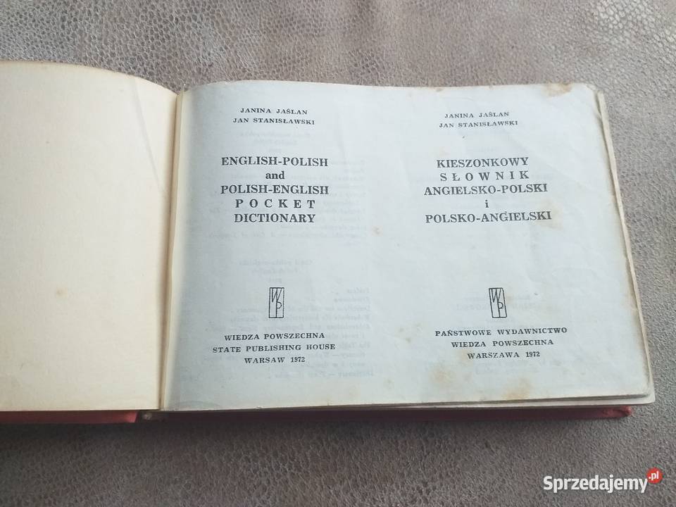 kieszonkowy słownik polsko angielski angielsko Sandomierz