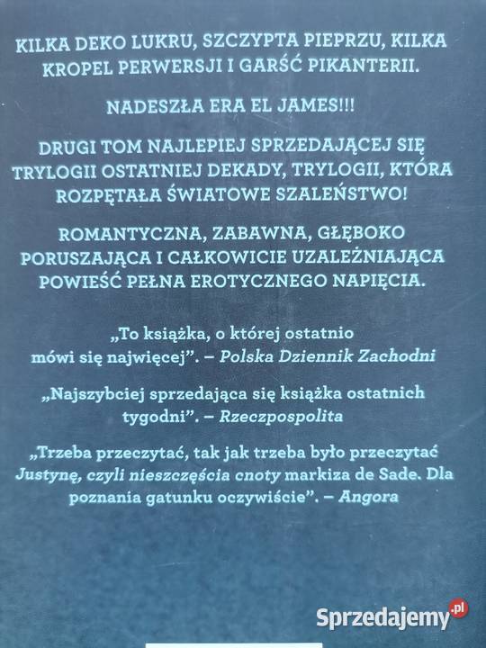 Pięćdziesiat twarzy Gr E L James trylogia Białystok