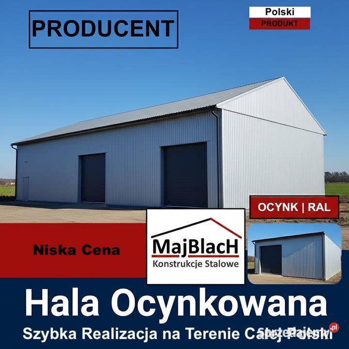 Garaż Blaszany Dwuspadowy Wiata Stalowa Białogard sprzedam