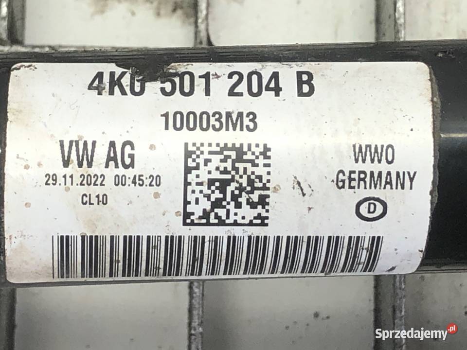 PÓŁOŚ PRAWY TYŁ AUDI A7 C8 4K0501204B 20 265