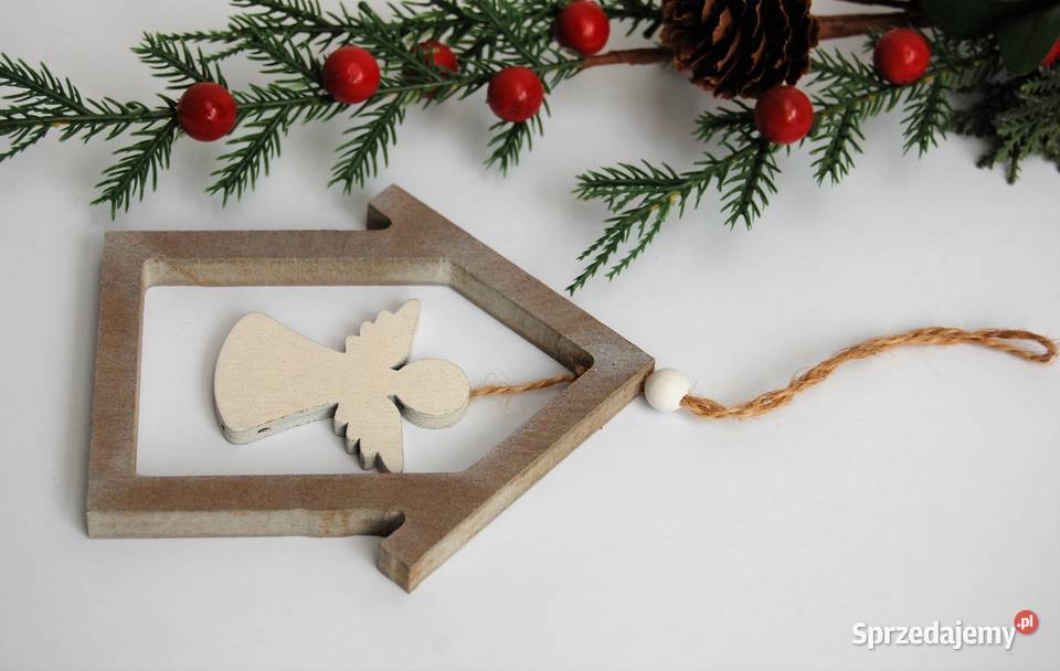 Domek z aniołkiem zawieszka Finlandia Laponia Dekoracje i ozdoby Lublin sprzedam