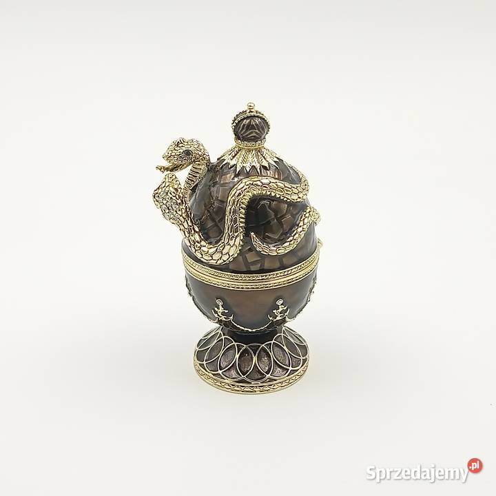 Jajko jajo faberge pojemniki szkatułka brąz styl Szkatułki i pudełeczka śląskie Zawiercie