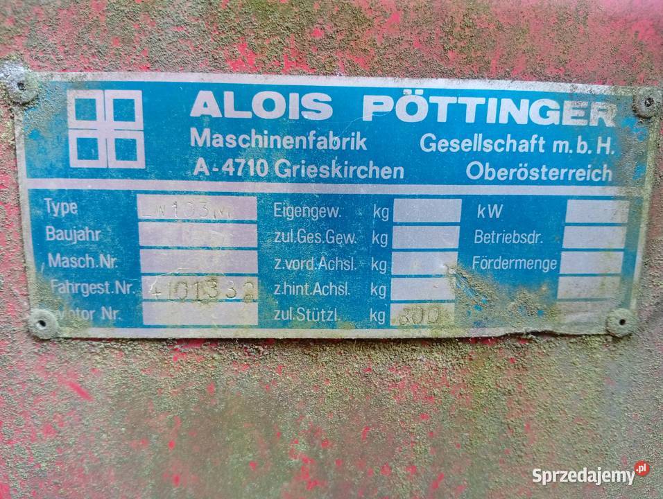 samozbierajaca pottinger kujawsko-pomorskie Żalno
