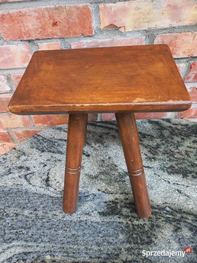 Kwietnik dębowy drewniany Stojak na kwiatek Meble