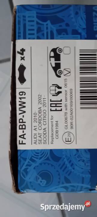 Seat Leon 2004 10 r Skoda Citigo Przednie klocki Jarocin