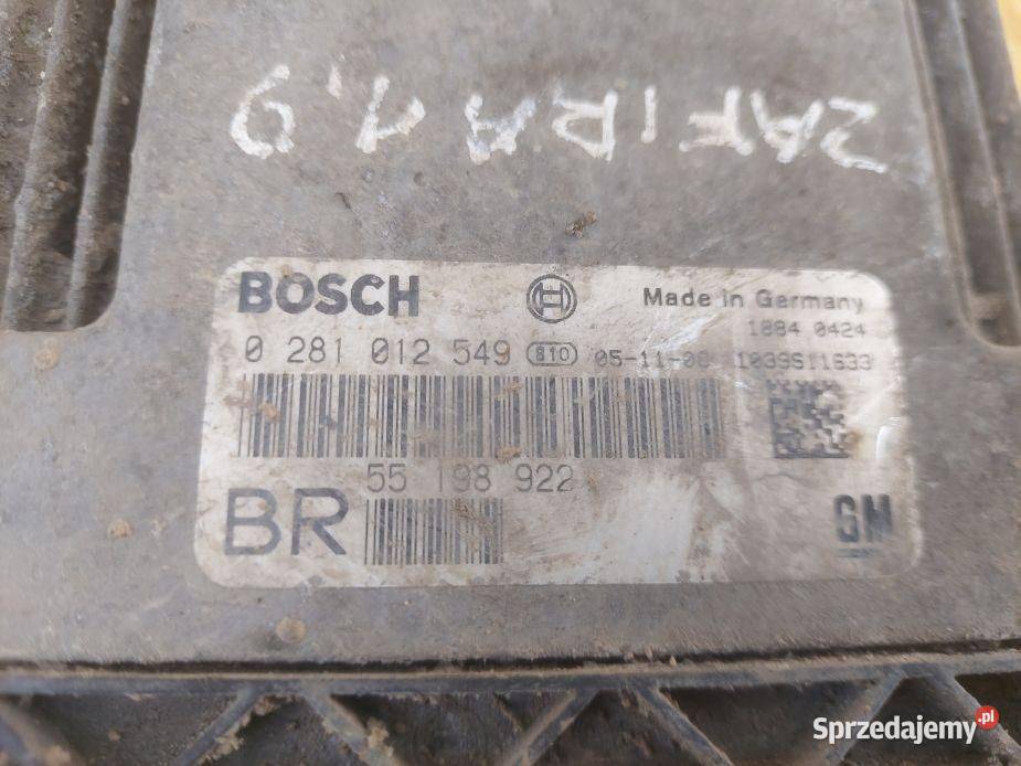 STEROWNIK SILNIKA KOMPUTER OPELZAFIRA B Gliwice