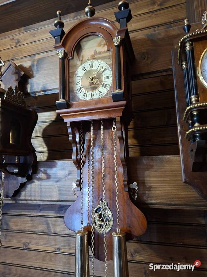 Wiszący zegar holenderski stary Rzeszów