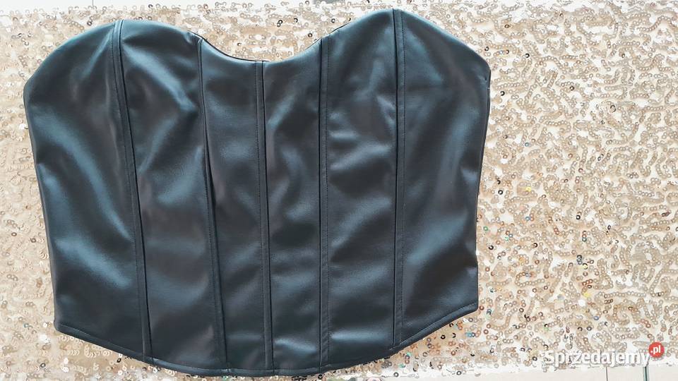 gorset gorsecik skórzany skóra XL duzy suwak Rozmiar 42(XL) Warszawa sprzedam