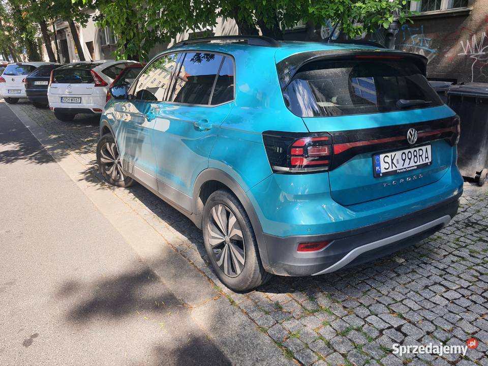 VW TCross 2019 Black Edition turkusowy