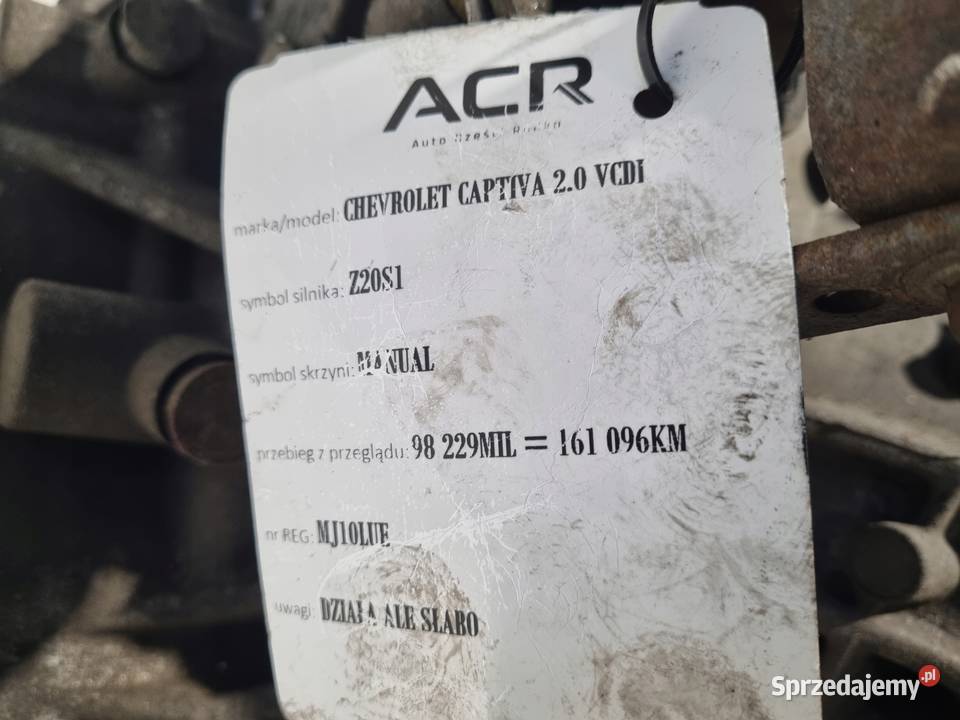 SKRZYNIA BIEGÓW Opel Antara 20 CDTI VCDI Z20S1 osobowe sprzedam