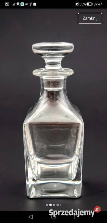 Kryształowa piękna karafka lubelskie Biłgoraj