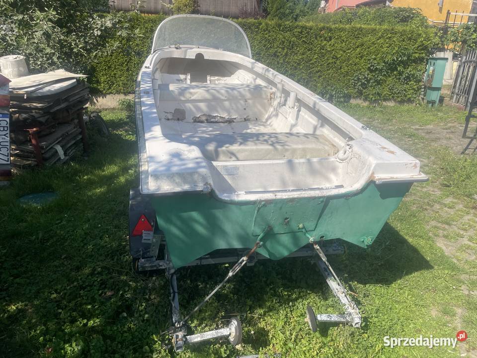 Łódź łódka wędkarska rekreacyjna z przyczepką Bydgoszcz