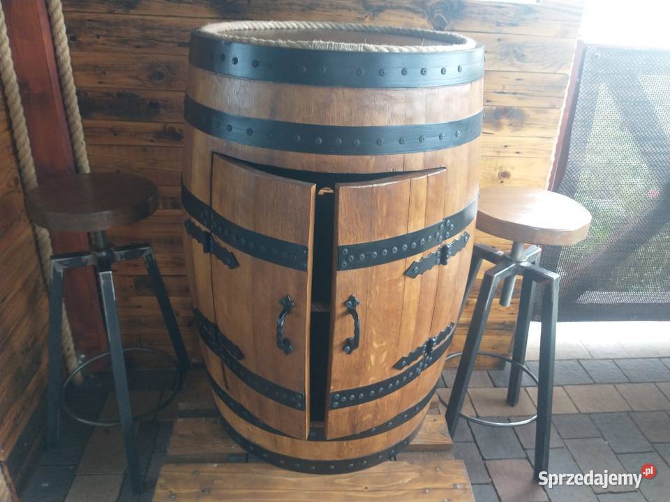 Barek LED z beczki dębowej whisky Żywiec
