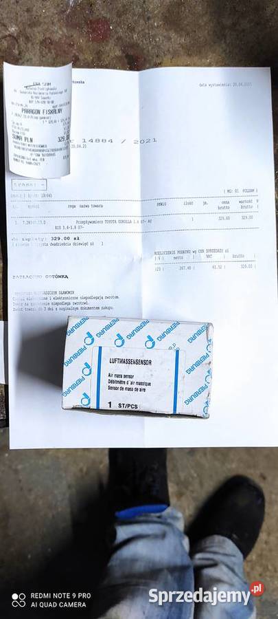 Przepływomierz Lexus Toyota czujniki podlaskie